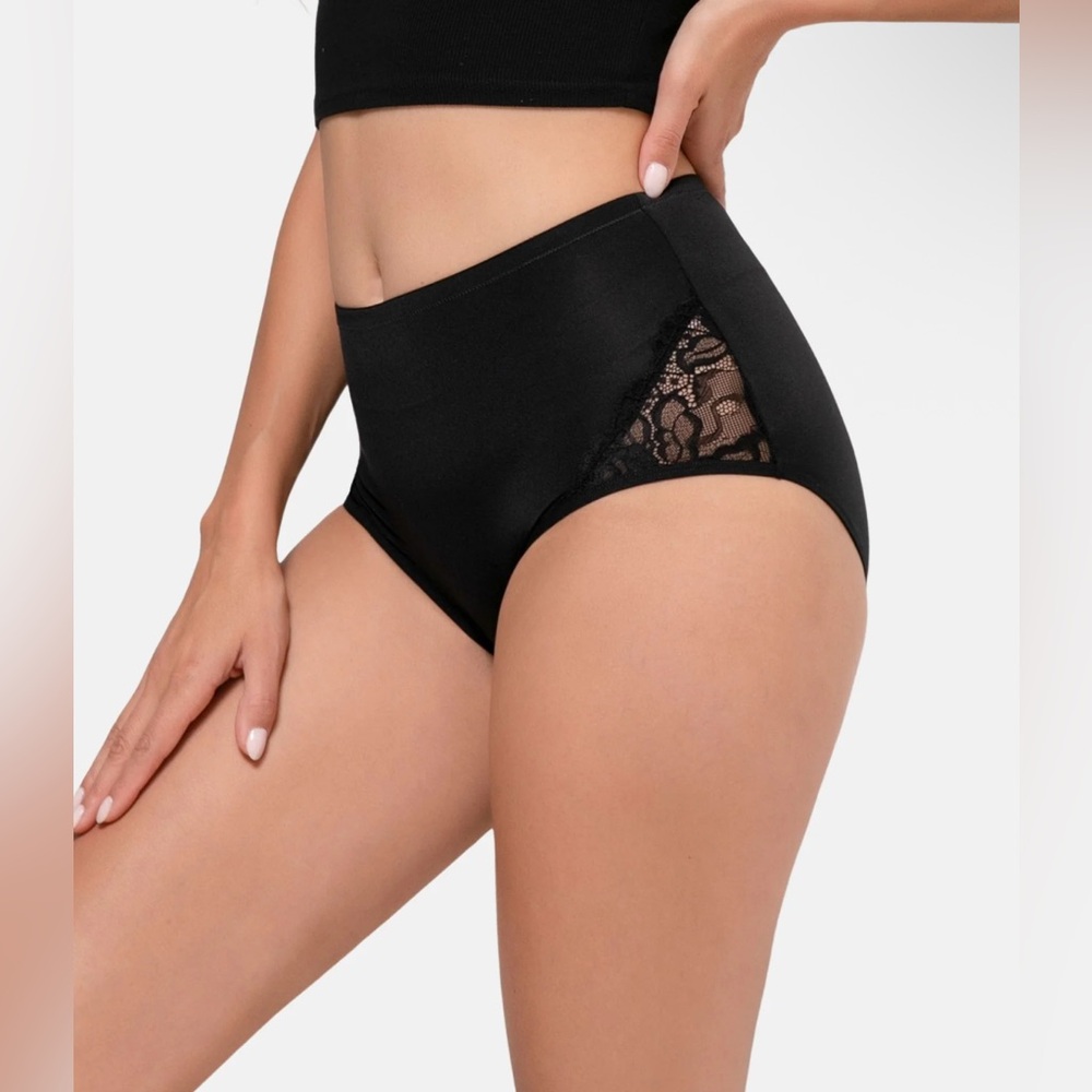 2pc Innersy High Waisted Lace Full Coverage Panties -Size  XL